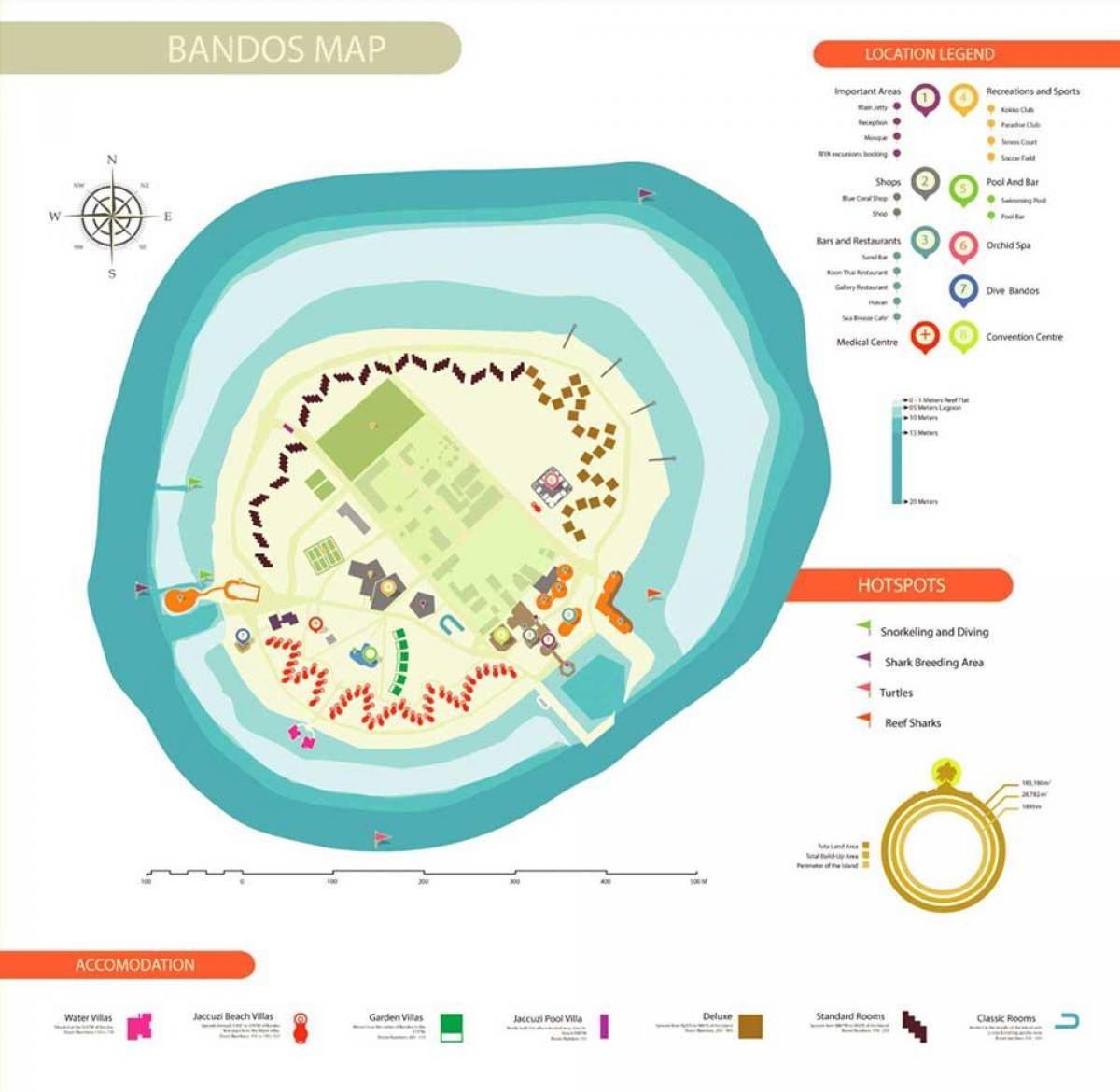 mapa de bandos maldivas