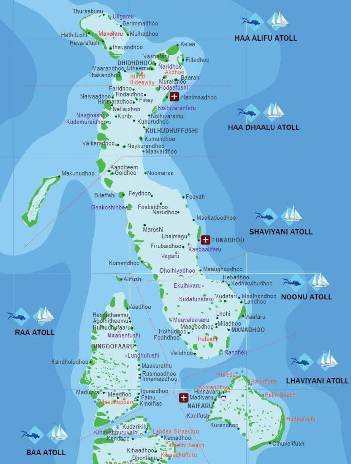 mapa de kani maldivas 