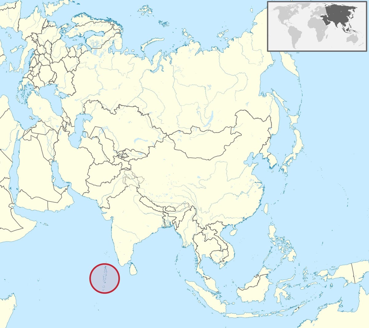 mapa das maldivas mapa da ásia