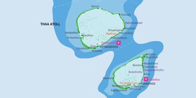 Mapa de kandooma maldives