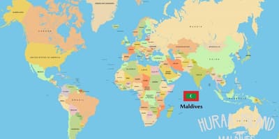 Mapa das maldivas no mapa