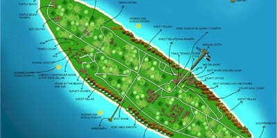 Ilha Vaadhoo maldivas mapa