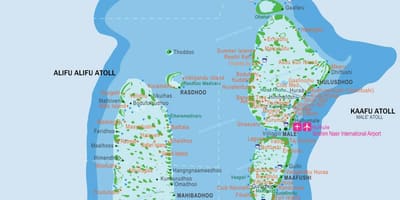 Mapa de w maldivas